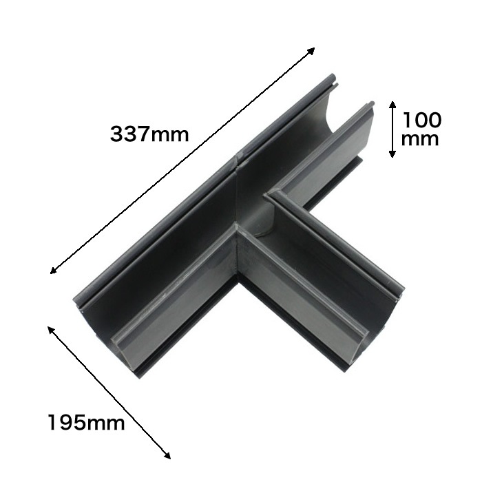 NUD060T��PVC���ӿ�¡�T���¡�����ȥ�ɥ쥤��195��337��100mm
