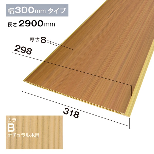NZRP004B��PVC�����ġ������ġ��ѥͥ�ࡡP�������롡318��8��2900mm���ʥ�����