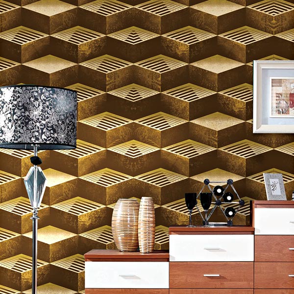 Nwp870b 3d壁紙 3dクロス 幾何学模様 エンボス加工 53cm 10ｍ 壁紙 3dクロス 壁紙 エンボス加工 みはしショップ