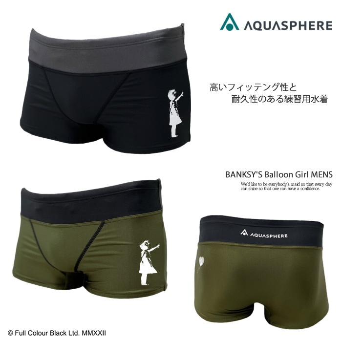 ں߸˸¤ 󥺥ܥå ѿ  AQUASPHERE ե Х󥯥 BANKSY'S Balloon Girl MENS