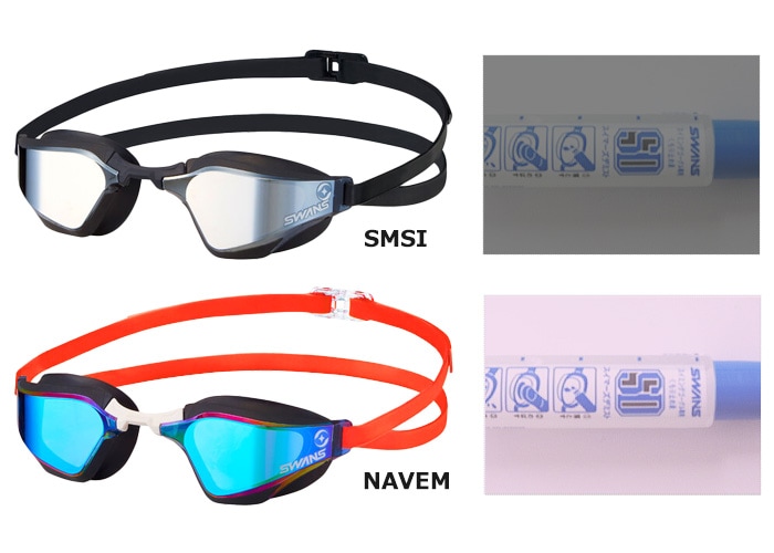 FINA承認モデル クッションあり 競泳用スイムゴーグル 水泳用 ミラーレンズ VALKYRIE ヴァルキュリー SWANS スワンズ SR-72MreAB