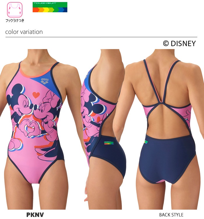 レディース 競泳練習用水着 arena アリーナ DISNEY ディズニー