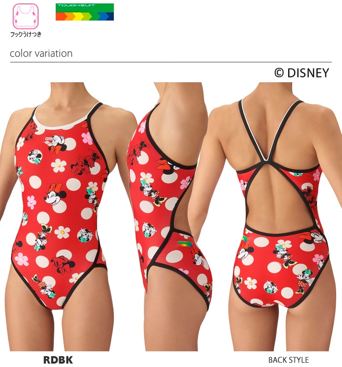 レディース 競泳練習用水着 arena アリーナ DISNEY ディズニー ミニー