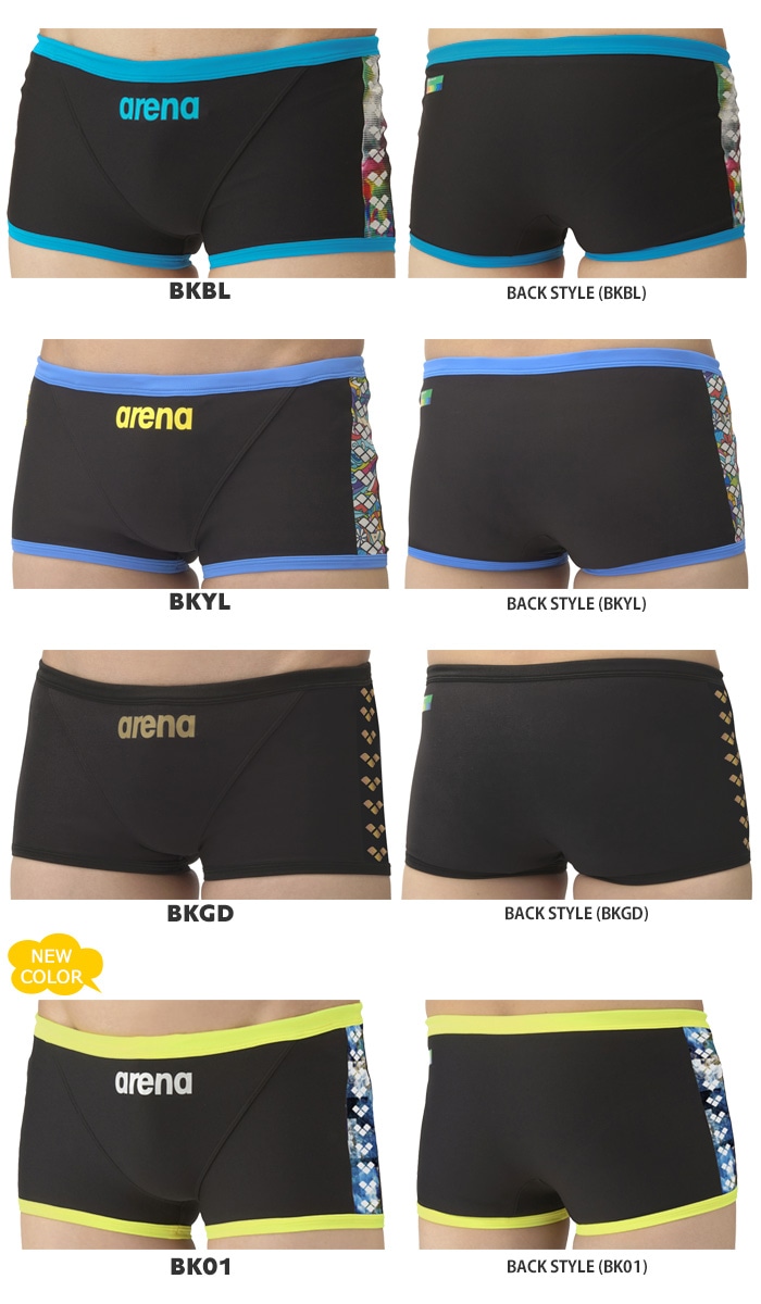 arena 男子水着 2025年/秋冬NEWカラー メンズボックス 競泳練習用水着 arena
