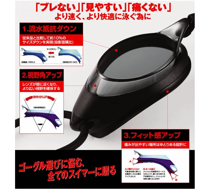 FINA��ǧ��ǥ� ���å���󤢤� �����ѥ����ॴ������ ����� SWANS �����   SRX-N PAF