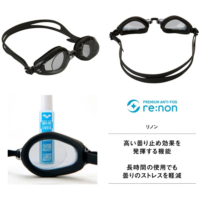 クッションあり フィットネス用スイムゴーグル 水泳用 CLEARLY クリアリー arena アリーナ AGL-8100