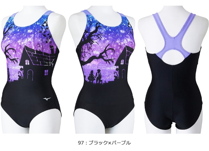 新品　タグ付　スピード　競泳水着　ワンピース　M 花柄　ミズノミラノコレクション MIZUNO ミズノ 競泳水着 レディース FINA承認 ハイカット 別注