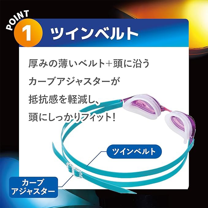 WA承認 FINA承認モデル クッションあり ジュニア競泳用スイムゴーグル プール ミラーレンズ TRY トライ VIEW ビュー V260JSAM