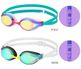 WA承認 FINA承認モデル クッションあり ジュニア競泳用スイムゴーグル プール ミラーレンズ TRY トライ VIEW ビュー V260JSAM