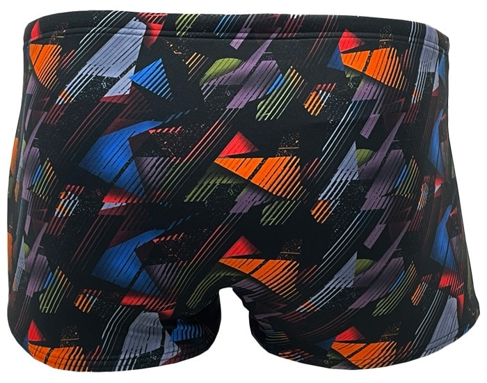 VEATM メンズ 水着 青 赤 白 マルチカラー MEN'S BOXER-PENTAGON CUT NATURE ELEMENTS