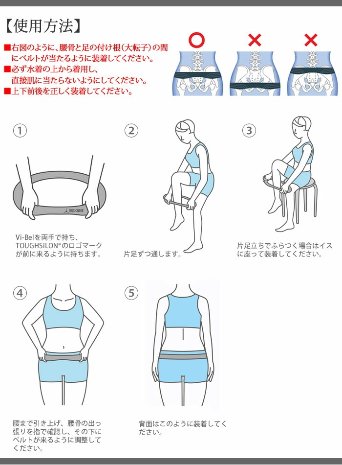 骨盤美ベルト【水泳練習用具】水陸両用 体幹トレーナー骨盤ベルト ヴィーベル Vi-Bel SPORTS