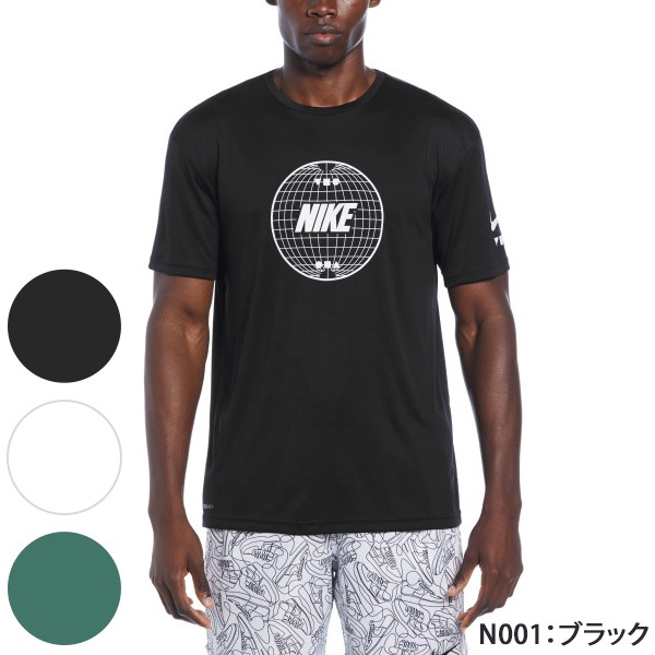 メンズ フィットネス水着 男性 ラッシュガード・トップス・ゆったりシルエット NIKE ナイキ NESSE476【特別価格につき交換返品不可】(pd0912)
