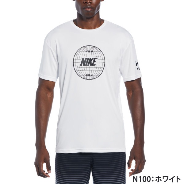 メンズ フィットネス水着 男性 ラッシュガード・トップス・ゆったりシルエット NIKE ナイキ NESSE476【特別価格につき交換返品不可】(pd0912)