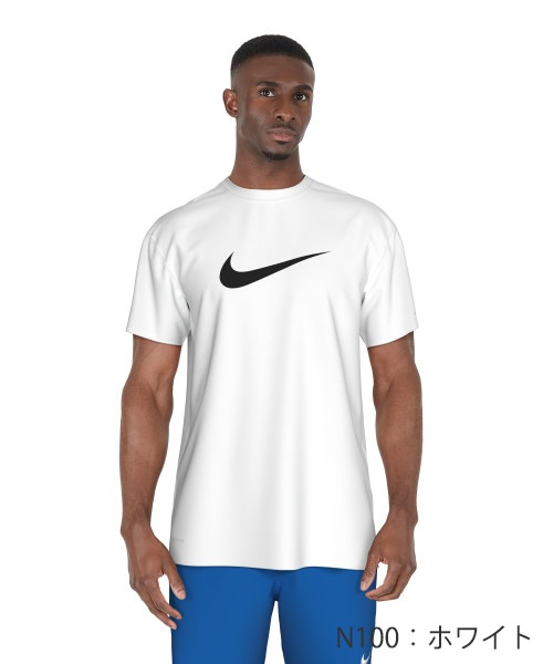 メンズ フィットネス水着 男性 ラッシュガード・トップス・ゆったりシルエット NIKE ナイキ NESSF523(pd0912)