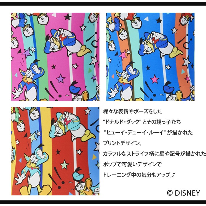 ジュニア水着 女子 競泳練習用水着 arena アリーナ DISNEY ディズニー ドナルド・ダック AS5FWM53G