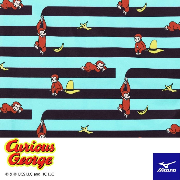 2025年/春夏新作 レディース 競泳練習用水着 女性 mizuno ミズノ おさるのジョージ N2MAB799