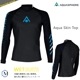 保温水着 アクアスキン トップ ウェットスーツ トライアスロン OWS オープンウォーター メンズ 男性 AQUASPHERE(アクアスフィア)Aqua Skin Top【返品・交換不可】