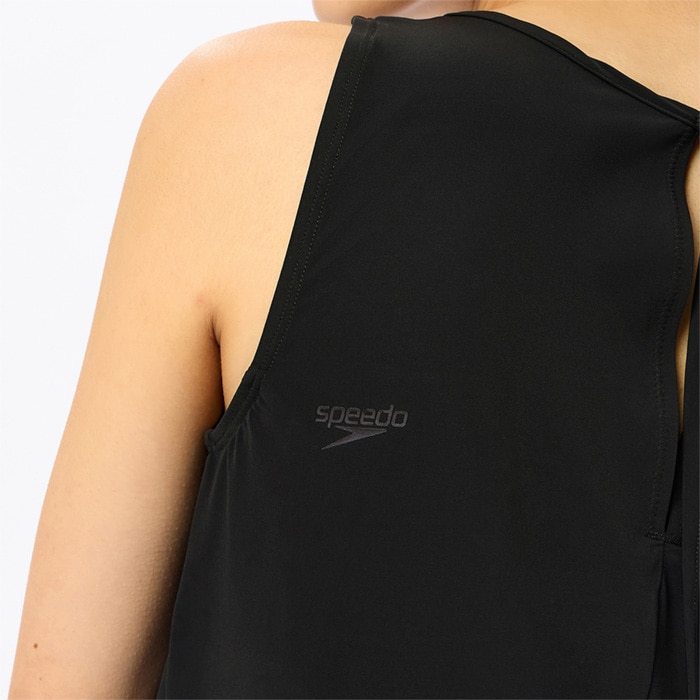 Speedo （スピード） 水泳 水着 L/S Stitching Sepa 【アーモンド