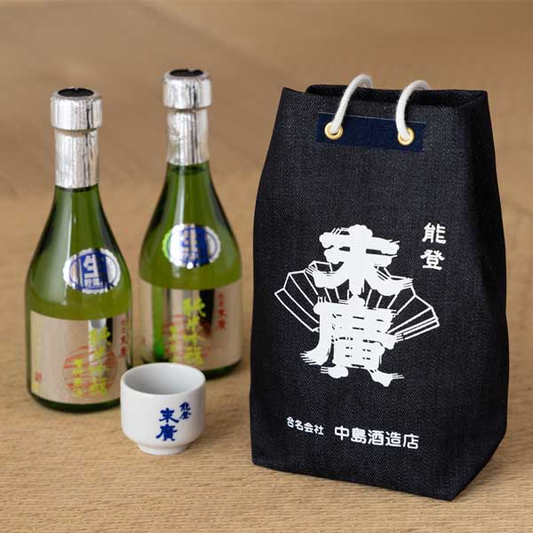 ≪中島酒造店≫能登末廣 純米吟醸 生貯蔵 袋入り 300ml×2