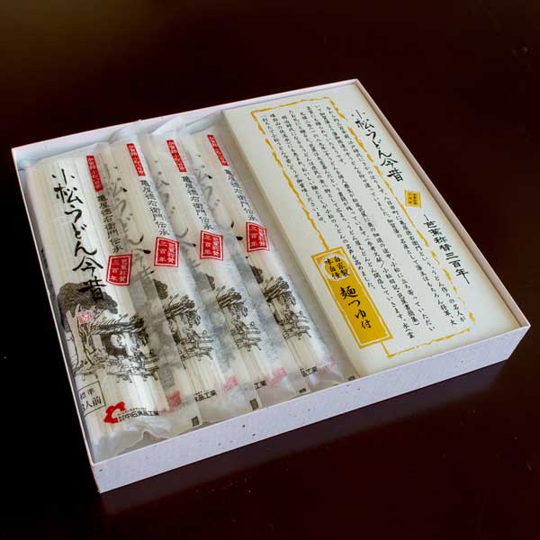 ≪中石食品工業≫小松うどん 今昔 4袋つゆ付き