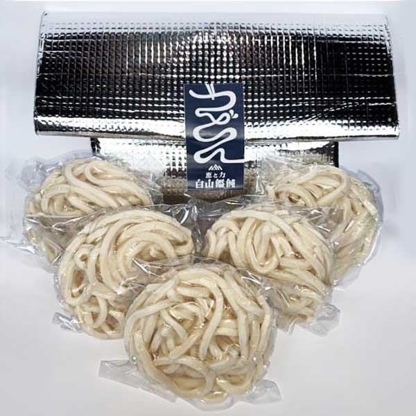 ≪メンツル製麺所≫冷凍白山饂飩 太麺 【冷凍うどん 個包装 保存料不使用 もち麦 焼きうどん 鍋うどん レンチン 低カロリー 石川県産 霊峰白山伏流水 奥能登珠洲塩】