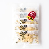 ≪山木食品工業≫天然干し豆揚げかきもち 5枚（個包装）【北陸 石川県 加賀 小松 米菓 こめ油 寒中 干し自然干し お取り寄せ 国産 もち米 黒豆】