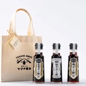 ≪ヤマチ醤油≫能登杉樽仕込みポン酢セット ミニコットンバッグ付