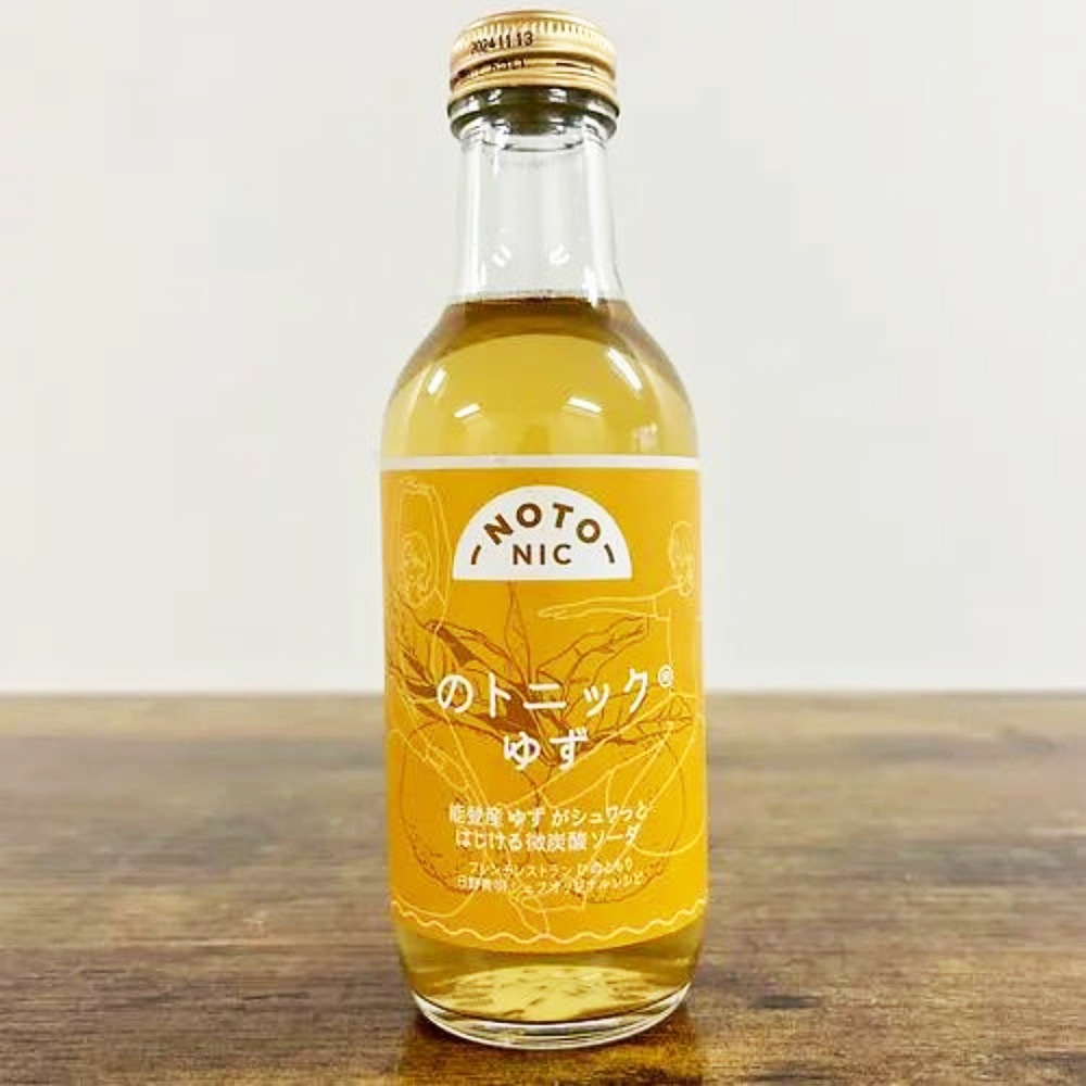 ≪のとジン≫能登が香る微炭酸 のトニック6本【送料無料 微炭酸ソーダ 炭酸飲料 能登産 いちじく ローリエ ゆず】