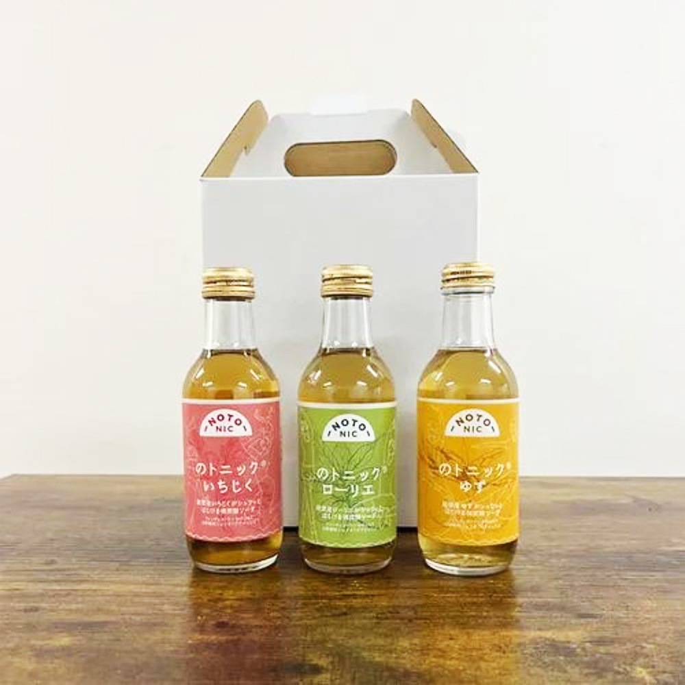 ≪のとジン≫能登が香る微炭酸 のトニック6本【送料無料 微炭酸ソーダ 炭酸飲料 能登産 いちじく ローリエ ゆず】