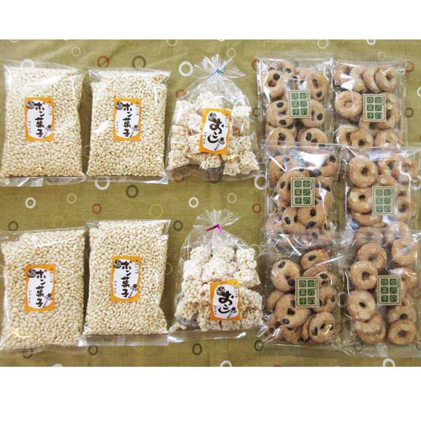 ≪やちぐさ作業所≫金沢の焼菓子・金沢米のポン菓子・おこし詰め合わせセット