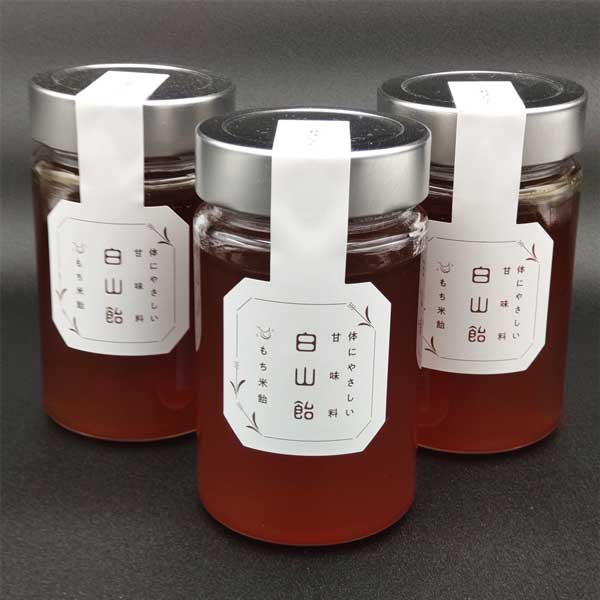 ≪鶴屋仁三郎≫添加物不使用 やさしい米飴「白山飴」