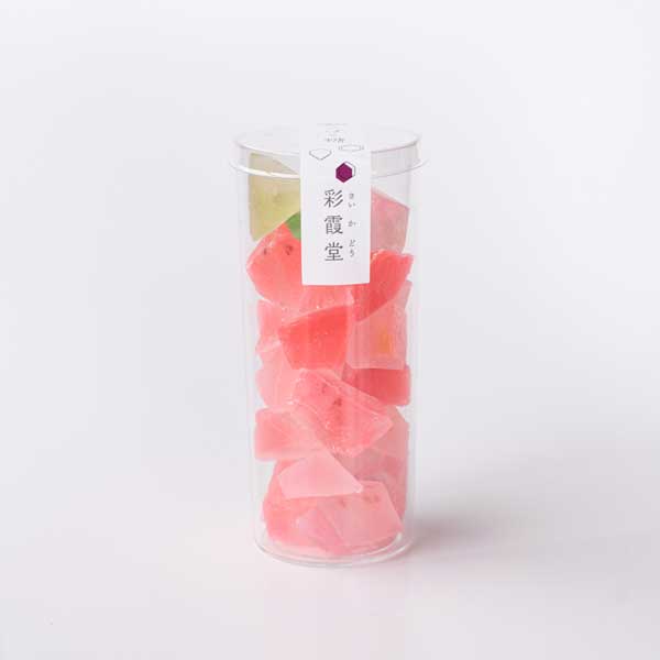 ≪彩霞堂≫琥珀糖 苺入 化粧箱入2個セット【金沢 苺ペースト いちご 干菓子 和菓子 お茶菓子 プチギフト】