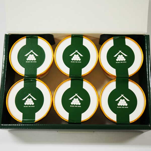 ≪里山のオーベルジュ薪の音≫ラム酒につけた干し柿のアイス 100ml (6個入り)