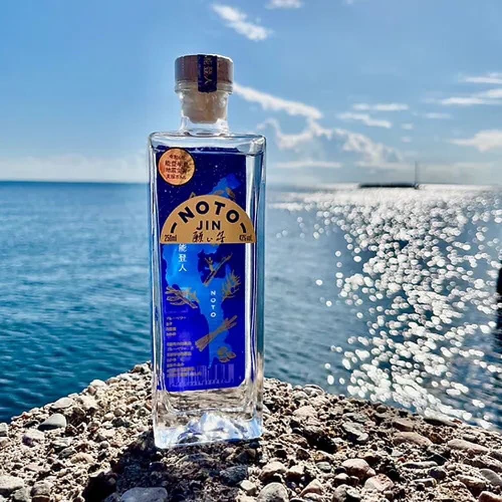 ≪のとジン≫のとジン 願い星 500ml ギフトボックス 【送料無料 能登半島 珠洲よりお届け GIN ライススピリッツ】