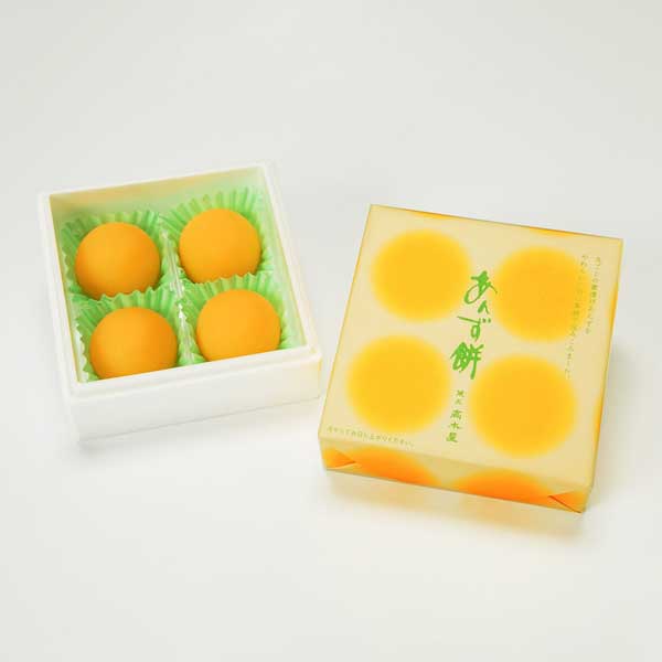 ≪菓匠 高木屋≫フルーティで贅沢な風味 あんず餅 4個入り【リニューアル 杏 金沢土産 金沢の和菓子 ギフト】