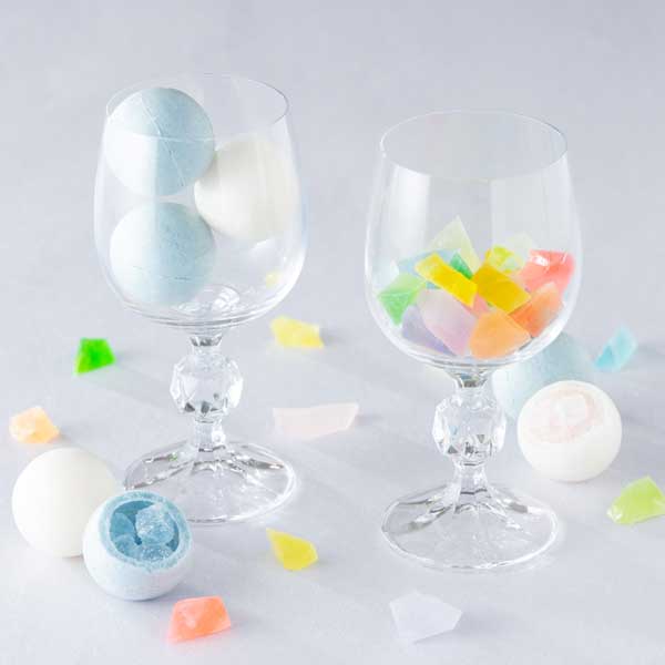 琥珀糖セット 涼味と琥珀糖 金沢の和菓子(菓匠高木屋・紙ふうせん 涼味 & 彩霞堂 琥珀糖)