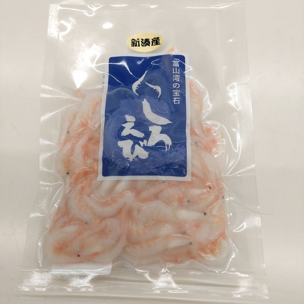 ≪棚辺水産≫<br>白えび殻付き 150g【お取り寄せ 富山湾 日本海 昆布〆】