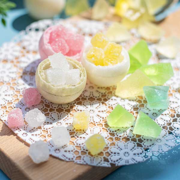 琥珀糖セット 琥珀糖 檸檬＆紙ふうせん 【金沢 映えスイーツ 食べる宝石 ギフト お土産 お取り寄せ おしゃれ かわいい キラキラ オンライン 彩霞堂 菓匠高木屋】