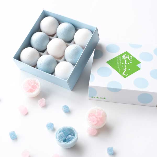 琥珀糖セット 涼味と檸檬 金沢の和菓子 (菓匠高木屋 紙ふうせん 涼味 ＆ 彩霞堂 琥珀糖 檸檬）