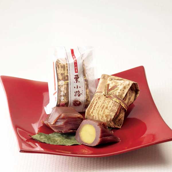≪菓子工房 日本堂≫皇室献上銘菓 栗小路 6個入【羊羹 金沢銘菓 金沢土産 国産栗 和菓子 無添加】