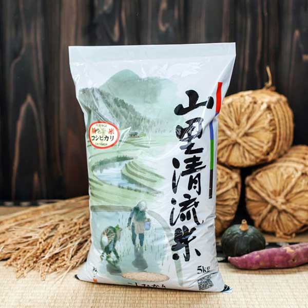 ≪ジャパンファーム≫<br>令和6年産 山里清流米こしひかり5kg【石川県産 小松市 精米 おとりよせ おすすめ】