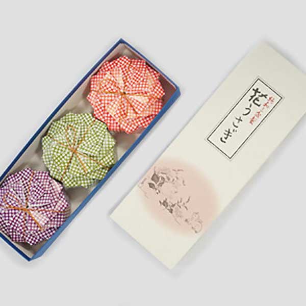 ≪落雁 諸江屋≫伝統の干菓子 花うさぎ巾着 3個入り