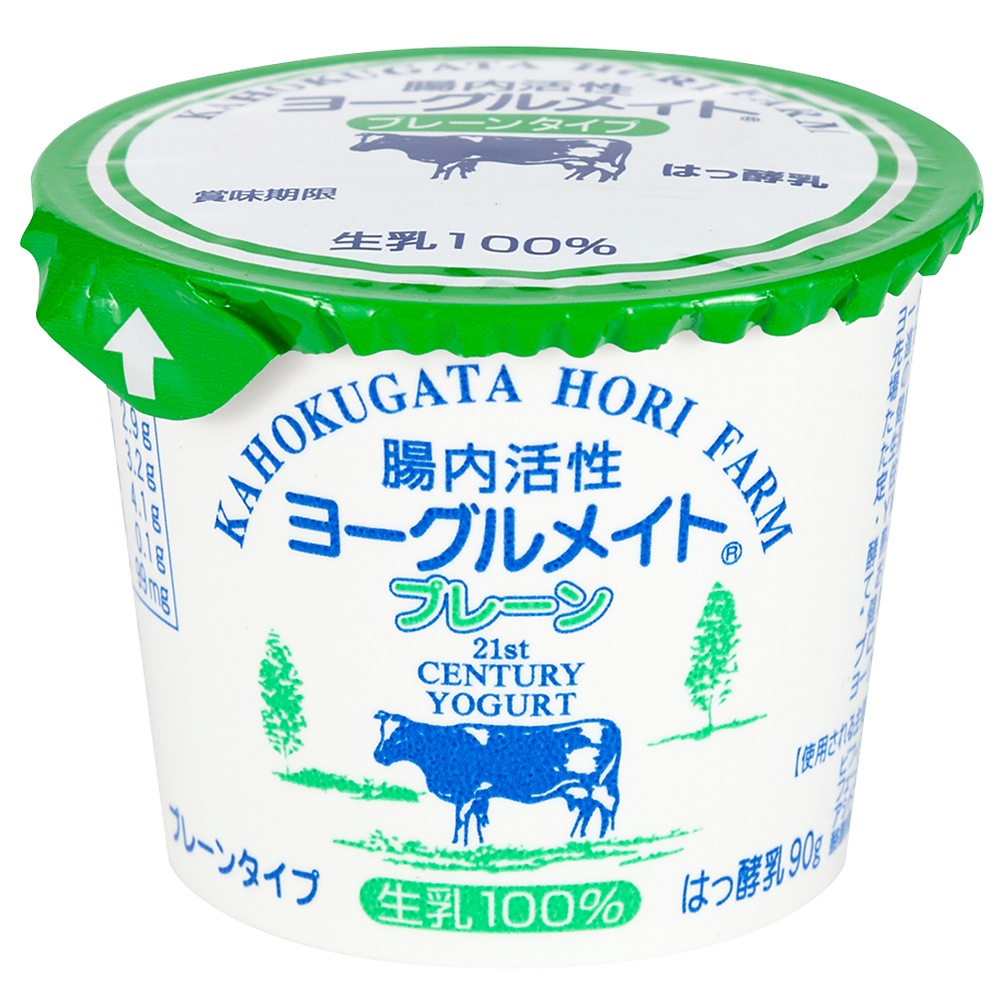 ≪ホリ乳業≫ 腸内活性ヨーグルメイト プレーン90g 10個入【酪酸菌 生乳100% 健康 スイーツ まとめ買い お取り寄せ 通販】