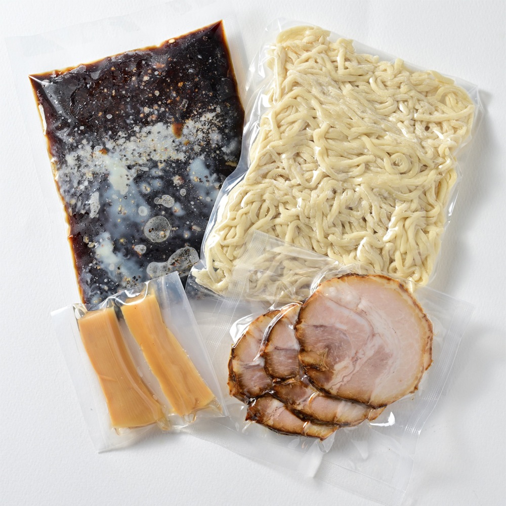 ≪麺家いろは≫ 富山ブラックつけ麺大盛り(チャーシュー・メンマ付)2食セット【ご当地らーめん】