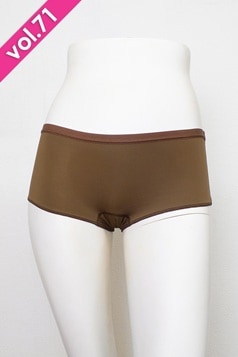 スパッツ70 ショーツLモカ フィットネスウェア | Tバックボトムショーツ＊モカベージュ 【フリー