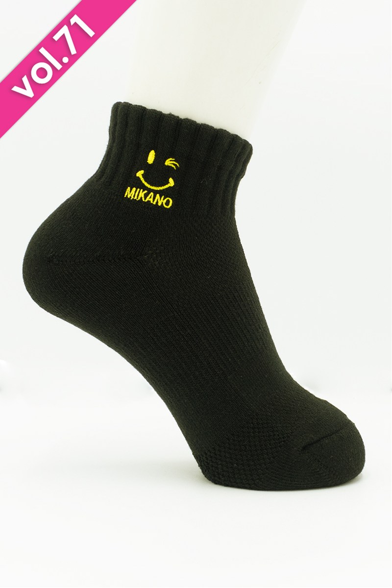 ショートソックス＊ブラック/イエロー 【23-25】 [Vol.71 00645-233-9364] 定価\1,870（税込）継続商品