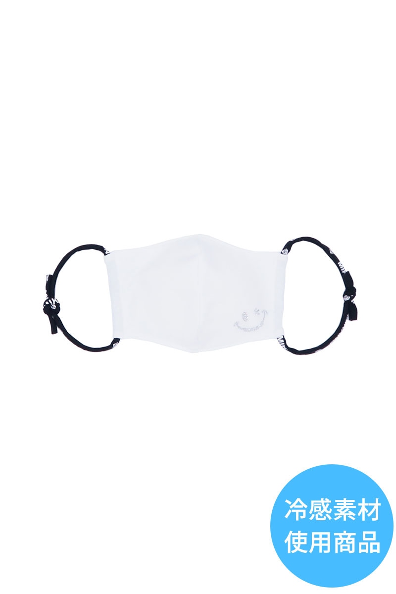 ハッピーマスク（ハッピーフェイス）＊ホワイト/クリスタル 【フリー】 [ハッピーマスク 00908-234-5495] 定価\1,540（税込）※ネコポス可