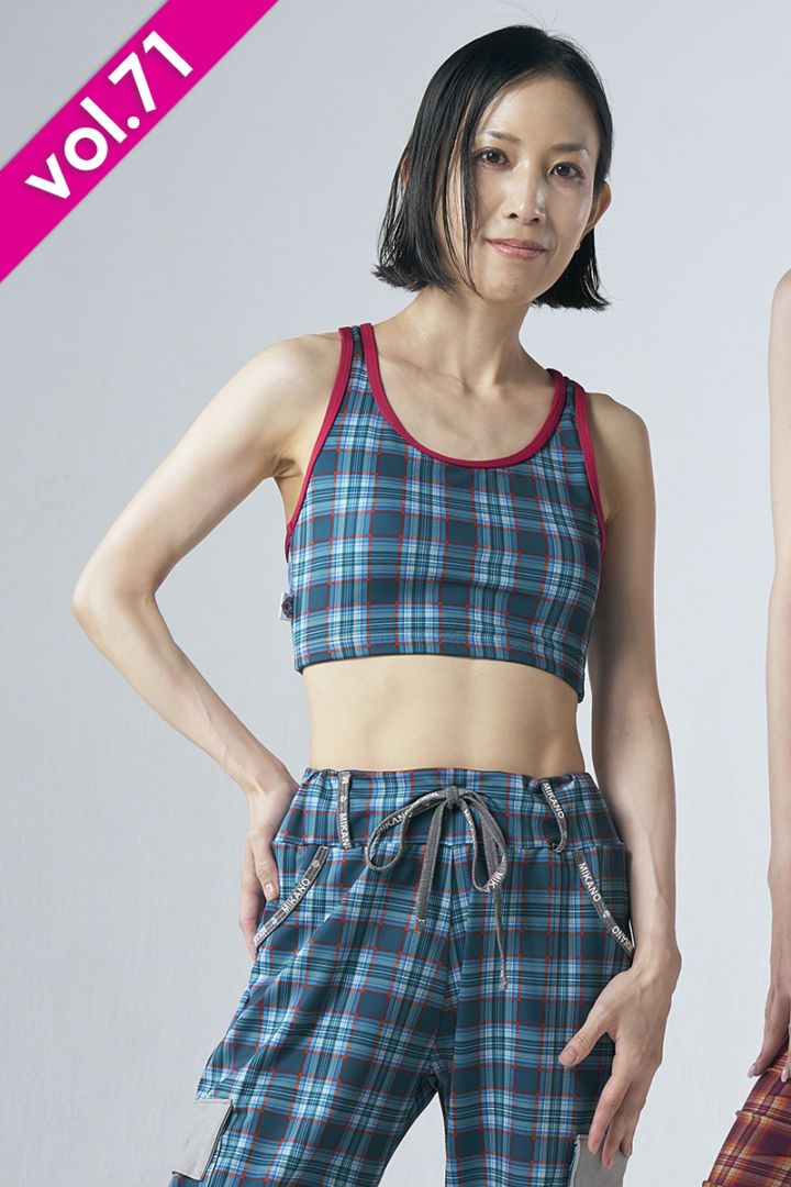 ショートトップス＊タータングリーン 【フリー】 [Vol.71 71401-237-8905] 定価\8,030（税込）