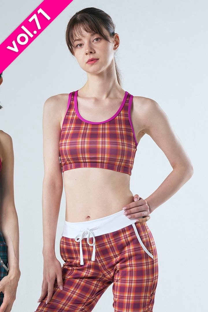 ショートトップス＊タータンピンク 【フリー】 [Vol.71 71401-237-8912] 定価\8,030（税込）
