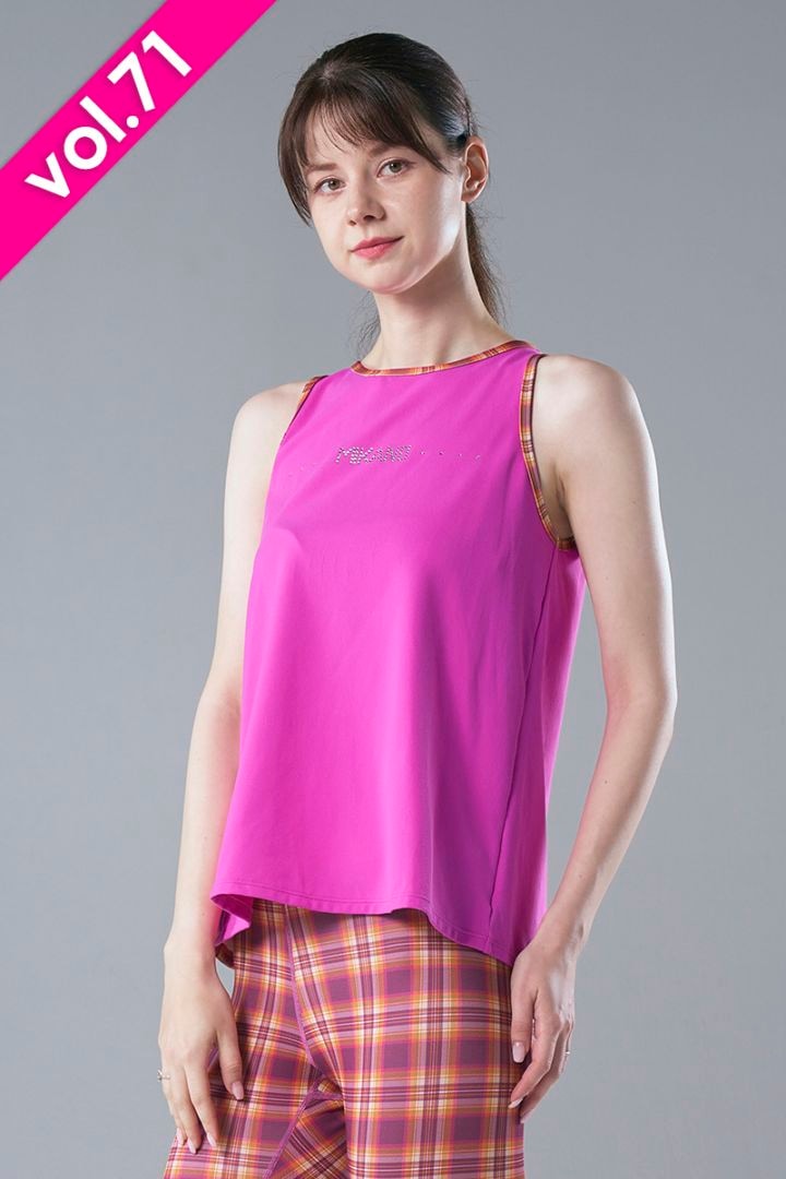 エアリータンクトップ(ラインストーン付)＊カシス 【フリー】 [Vol.71 71506-237-9179] 定価\9,350（税込）